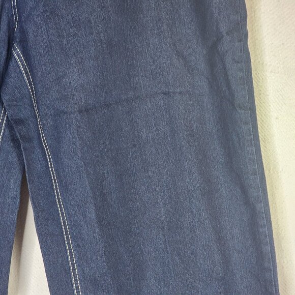 Jessica London Blue Dark Wash Denim Cotton Poly Span High Rise Stretch Jeans - Picture 5 of 16